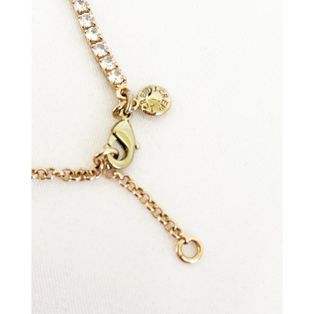 J CREW TENNIS Necklace Square Cubic Zirconia Bezel Set Tennis Necklace - Picture 5 of 14